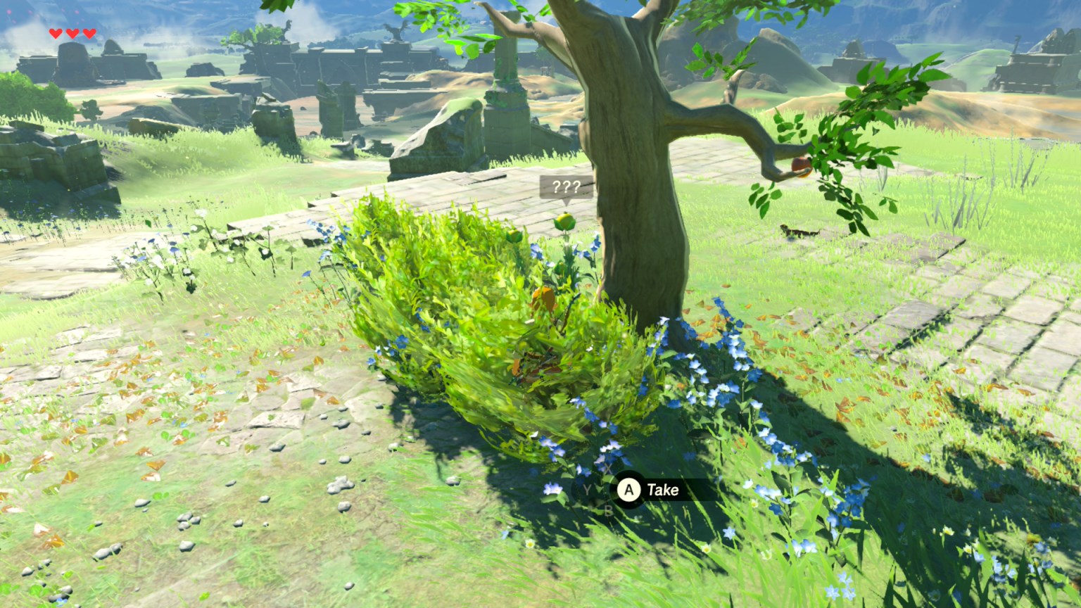 Hyrule Herb nestled in the grass