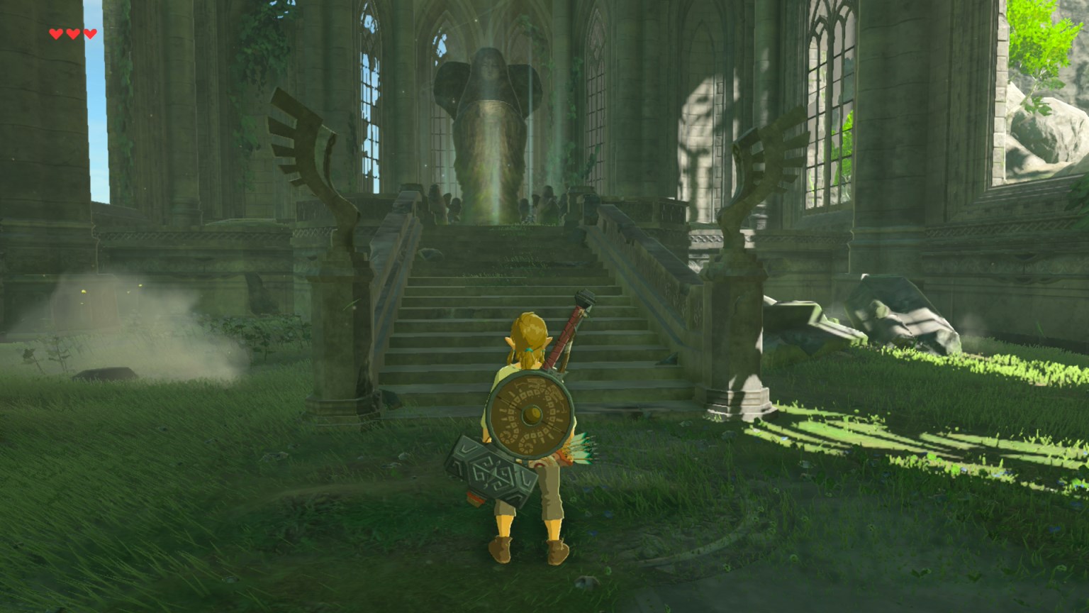 The statue in the Temple of Time