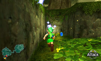 The first blue rupee in the boulder maze