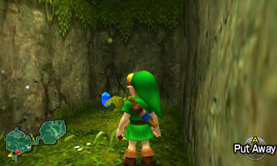 The second blue rupee in the boulder maze