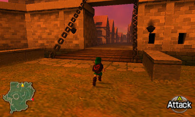 The gate to Hyrule Castle