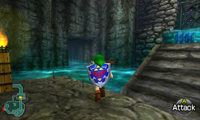 Hallway leading to the diving game in Zora's Domain