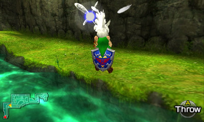 Jumping over the river using a cucco