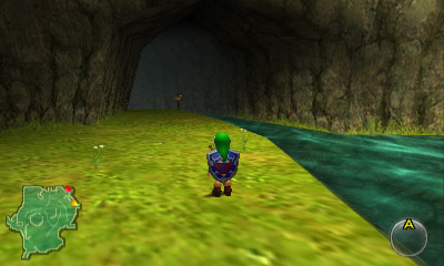 Entrance to Zora's River from Hyrule Field